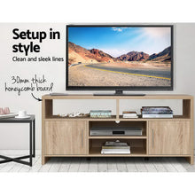 Load image into Gallery viewer, Artiss TV Cabinet Entertainment Unit 140cm Oak Ken
