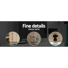 Load image into Gallery viewer, Artiss TV Cabinet Entertainment Unit 140cm Oak Ken
