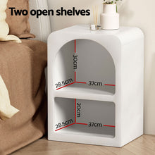 Load image into Gallery viewer, Artiss Bedside Table Shelves Side End Table Storage Nightstand White ARCHED
