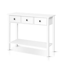 Load image into Gallery viewer, Artiss Console Table 3 Drawers 100CM White Chole
