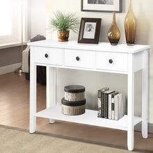 Load image into Gallery viewer, Artiss Console Table 3 Drawers 100CM White Chole
