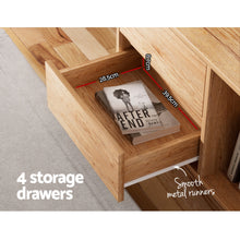 Load image into Gallery viewer, Artiss Entertainment Unit Stand TV Cabinet Storage Drawer Shelf 180cm Wooden
