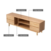 Load image into Gallery viewer, Artiss Entertainment Unit Stand TV Cabinet Storage Drawer Shelf 180cm Wooden
