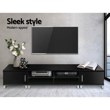 Load image into Gallery viewer, Artiss TV Cabinet Entertainment Unit 190cm Black Danson
