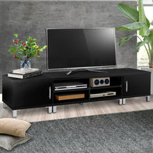 Load image into Gallery viewer, Artiss TV Cabinet Entertainment Unit 190cm Black Danson
