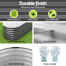 Load image into Gallery viewer, Green Fingers Garden Bed 9 In 1 Modular Planter Box Raised Container Galvanised
