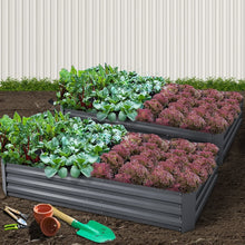 Load image into Gallery viewer, Green Fingers 2x Garden Bed 210x90cm Planter Box Raised Container Galvanised Herb
