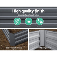 Load image into Gallery viewer, Green Fingers 2x Garden Bed 210x90cm Planter Box Raised Container Galvanised Herb
