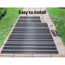 Load image into Gallery viewer, Green Fingers 2x Garden Bed 210x90cm Planter Box Raised Container Galvanised Herb
