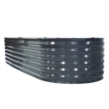 Load image into Gallery viewer, Green Fingers Garden Bed 240X80X42cm Oval Planter Box Raised Container Galvanised
