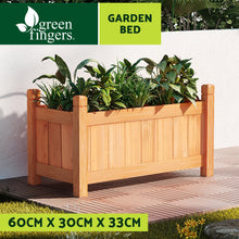 Load image into Gallery viewer, Green Fingers Garden Bed 60x30x33cm Wooden Planter Box Raised Container Growing
