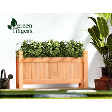 Load image into Gallery viewer, Green Fingers Garden Bed 60x30x33cm Wooden Planter Box Raised Container Growing
