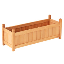 Load image into Gallery viewer, Green Fingers Garden Bed 90x30x33cm Wooden Planter Box Raised Container Growing
