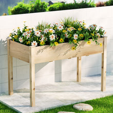 Load image into Gallery viewer, Green Fingers Garden Bed Elevated 120x60x80cm Wooden Planter Box Raised Container
