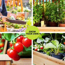 Load image into Gallery viewer, Green Fingers Raised Garden Bed 2x Elevated 120x60x80cm Wooden Planter Box Container
