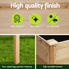 Load image into Gallery viewer, Green Fingers Raised Garden Bed 2x Elevated 120x60x80cm Wooden Planter Box Container
