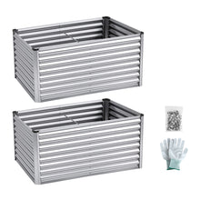 Load image into Gallery viewer, Green Fingers Raised Garden Bed 2 in 1 Modular Galvanised Planter Box Rust Resistant 240x80x60cm
