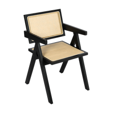 Load image into Gallery viewer, Levede 6x Black Wicker Armchair Dining Chair-1975420360719470596
