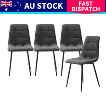 Load image into Gallery viewer, Levede 8x Dining Chairs Kitchen Velvet Grey-1973193557816774664
