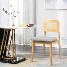 Load image into Gallery viewer, Levede Dining Chair Wood Rattan Armless Natural x8-1973193572144517126
