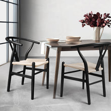 Load image into Gallery viewer, Levede 2x Dining Chairs Wooden Hans Black-1975420492953292806
