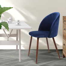 Load image into Gallery viewer, Levede 8x Dining Chairs Seat French Navy-1975420353060671494
