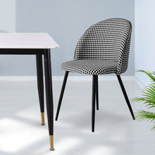 Load image into Gallery viewer, Levede 2x Dining Chairs Kitchen Cafe Black and White-1975420492424810502
