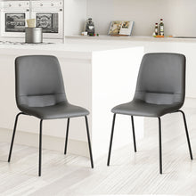 Load image into Gallery viewer, Levede Stackable Dining Chairs Kitchen Grey Set of 8-1975420357670211590
