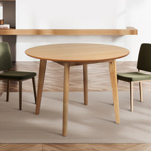 Load image into Gallery viewer, Levede Dining Table Round Rubberwood Base 100cm Natural 100 CM-1973194086840143879
