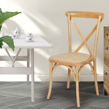 Load image into Gallery viewer, Levede 2X Dining Chairs Cross Back Chair-1973193437708685319
