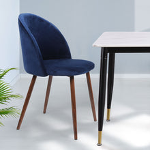 Load image into Gallery viewer, Levede 2x Dining Chairs Seat French Navy-1973194070188756999
