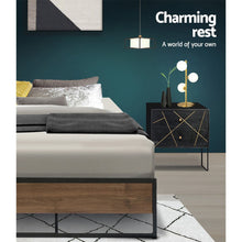 Load image into Gallery viewer, Artiss Bed Frame Metal Bed Frame Bed Base OSLO - King Single - The White Mall
