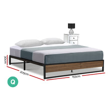 Load image into Gallery viewer, Artiss Bed Frame Metal Bed Frame Bed Base OSLO - Queen
