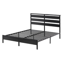 Load image into Gallery viewer, Artiss Bed Frame Queen Size LED Metal Bed Base with Charging Station
