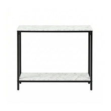 Load image into Gallery viewer, Artiss Console Table Entryway Hallway Display Desk Marble Effect White
