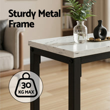 Load image into Gallery viewer, Artiss Console Table Entryway Hallway Display Desk Marble Effect White
