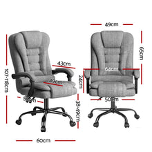Load image into Gallery viewer, Artiss Executive Office Chair 4-Point Massage Adjustable Ergonomic Recline Back
