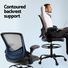Load image into Gallery viewer, Artiss Office Chair Drafting Chairs Stool Computer Desk Studios Mesh Grey
