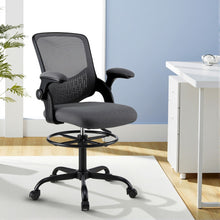 Load image into Gallery viewer, Artiss Office Chair Drafting Chairs Stool Computer Desk Studios Mesh Grey

