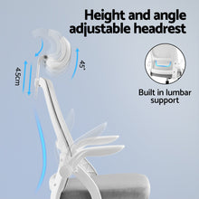 Load image into Gallery viewer, Artiss Ergonomic Office Chair Computer Desk Chairs Headrest Adjustable Grey
