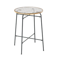 Load image into Gallery viewer, Gardeon Outdoor Bar Table Wicker Dining Bistro Patio Balcony Glass Table Steel
