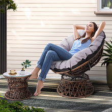 Load image into Gallery viewer, Gardeon Outdoor Lounge Setting Papasan Chair Wicker Table Garden Furniture Brown
