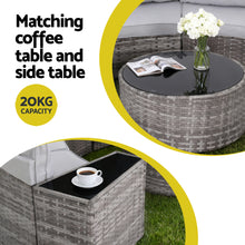 Load image into Gallery viewer, Gardeon 6 Seater Outdoor Sofa Set 9PCS Table Chair Set Garden Rattan Patio Furniture
