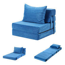 Load image into Gallery viewer, Artiss Convertible Folding Sofa Bed Armless Lounger Foam Floor Sofas Futons Couches
