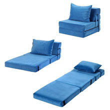 Load image into Gallery viewer, Artiss Convertible Folding Sofa Bed Armless Lounger Foam Floor Sofas Futons Couches - The White Mall

