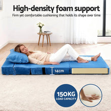 Load image into Gallery viewer, Artiss Convertible Folding Sofa Bed Armless Lounger Foam Floor Sofas Futons Couches - The White Mall
