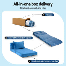 Load image into Gallery viewer, Artiss Convertible Folding Sofa Bed Armless Lounger Foam Floor Sofas Futons Couches - The White Mall
