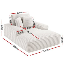 Load image into Gallery viewer, Artiss Sofa Bed Lounge Chair Recliner Couch Reading Chairs Sleeper Cloud Sofas Faux Fur Fabric
