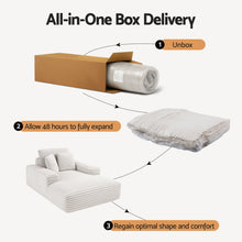 Load image into Gallery viewer, Artiss Sofa Bed Lounge Chair Recliner Couch Reading Chairs Sleeper Cloud Sofas Faux Fur Fabric
