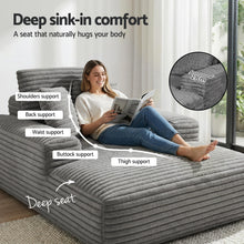 Load image into Gallery viewer, Artiss Sofa Bed Lounge Chair Recliner Couch Reading Chairs Sleeper Cloud Sofas - The White Mall
